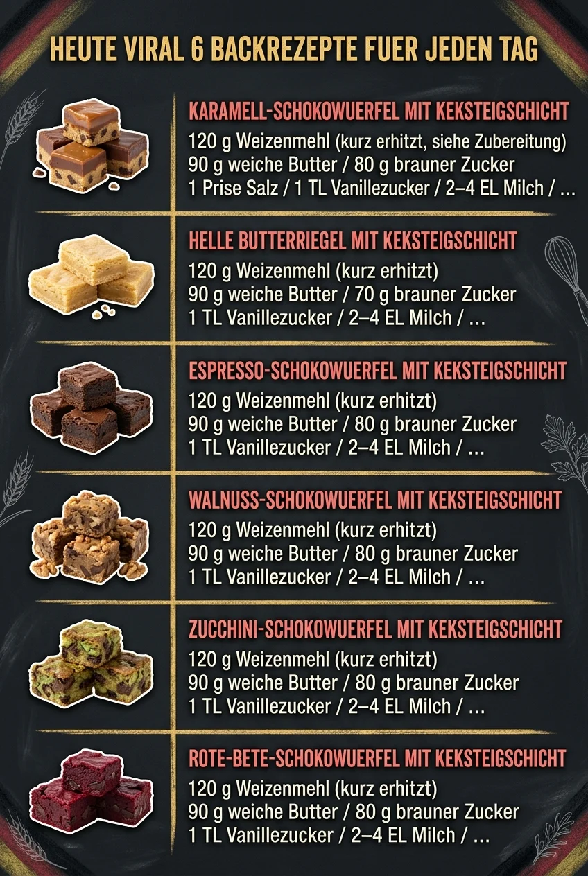 Heute viral 6 Backrezepte fuer jeden Tag