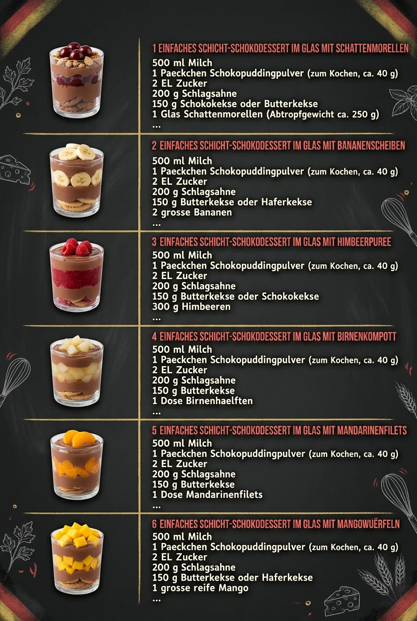 Heute viral 6 Dessertcremes fuer jeden Tag