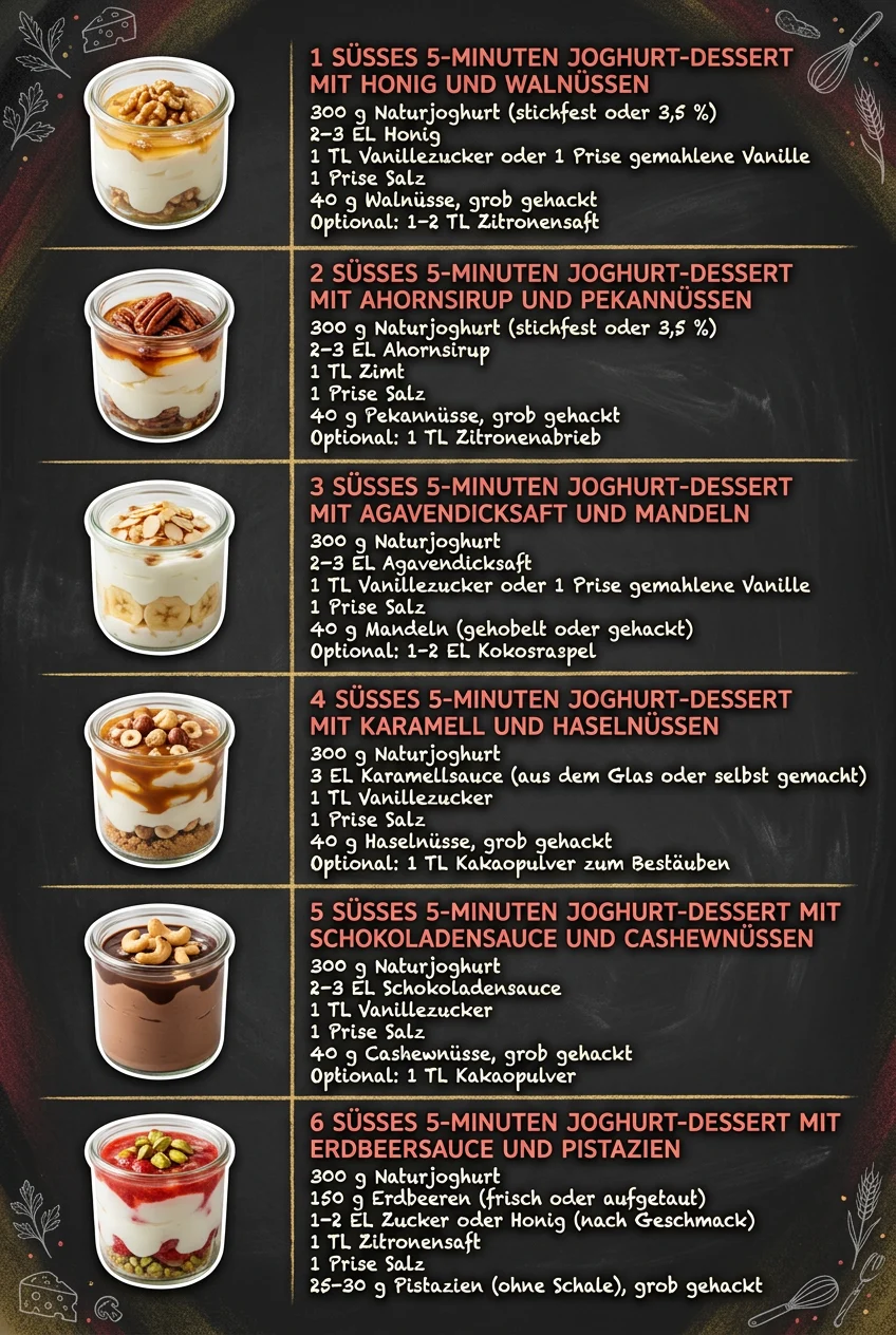 Heute viral 6 Dessertcremes fuer jeden Tag