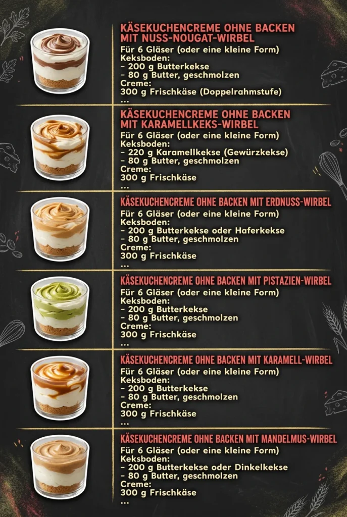 Heute viral 6 Dessertcremes fuer jeden Tag