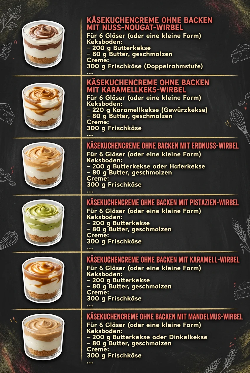 Heute viral 6 Dessertcremes fuer jeden Tag