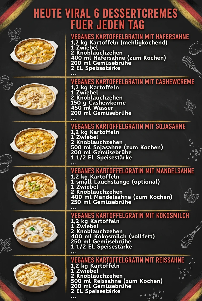 Heute viral 6 Dessertcremes fuer jeden Tag