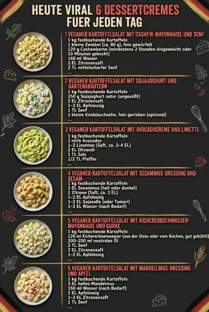 Heute viral 6 Dessertcremes fuer jeden Tag
