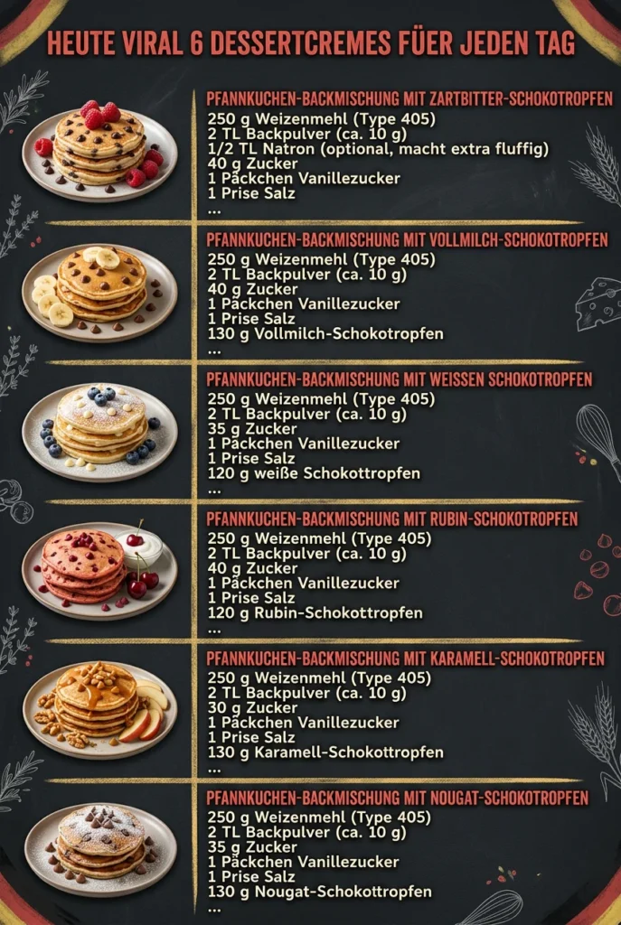 Heute viral 6 Dessertcremes fuer jeden Tag