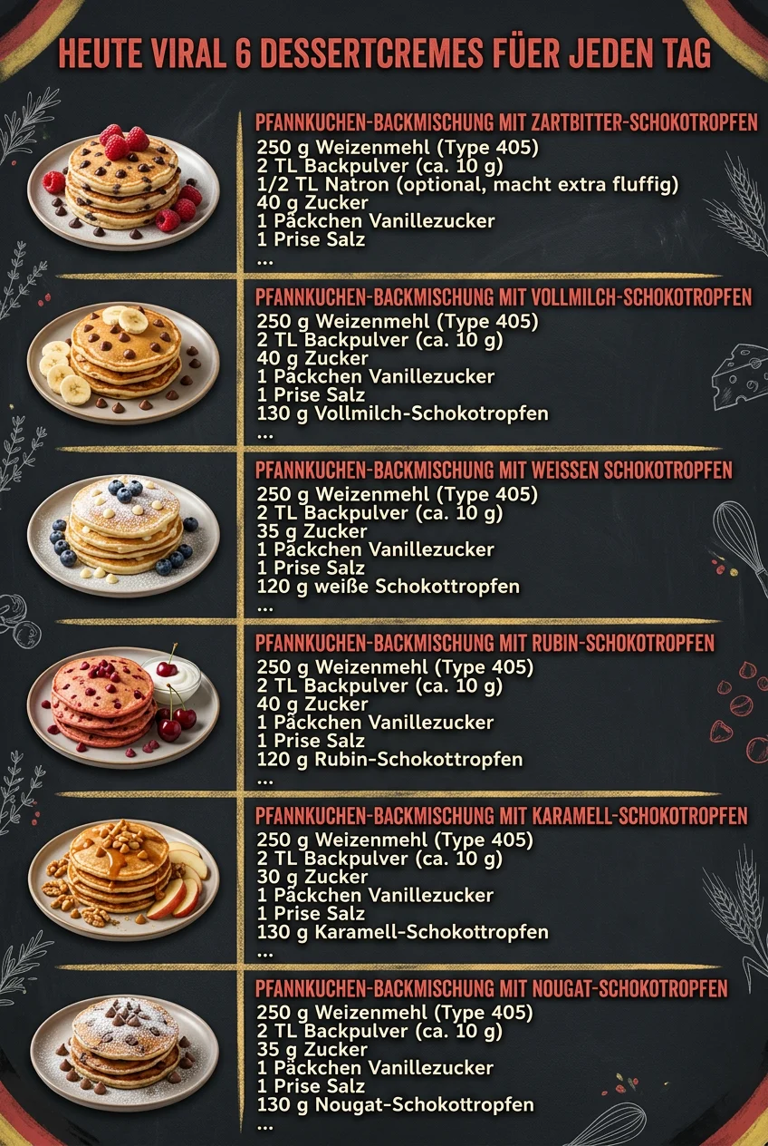 Heute viral 6 Dessertcremes fuer jeden Tag