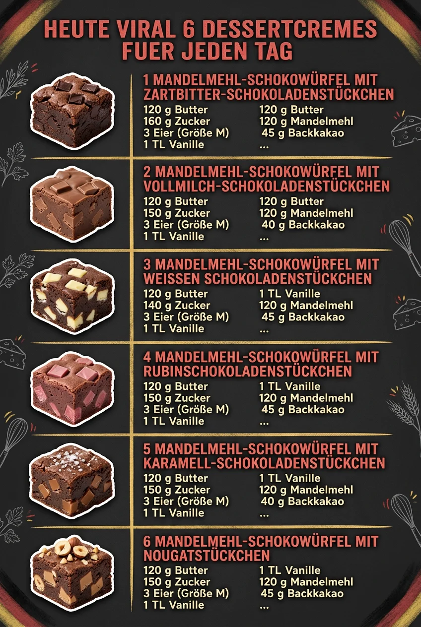Heute viral 6 Dessertcremes fuer jeden Tag