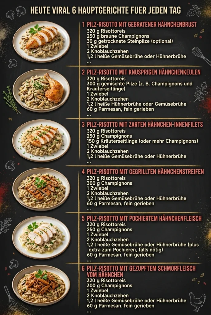 Heute viral 6 Hauptgerichte fuer jeden Tag