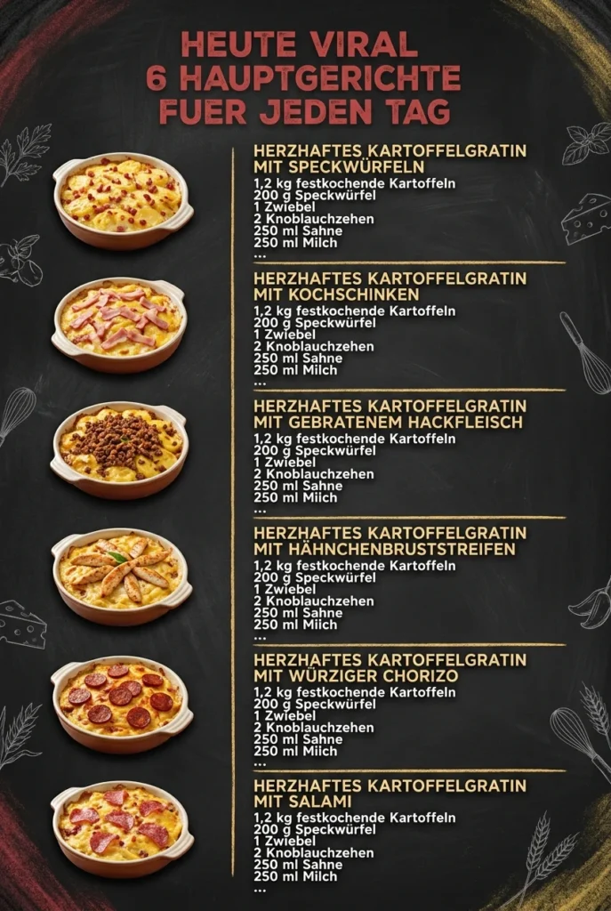 Heute viral 6 Hauptgerichte fuer jeden Tag