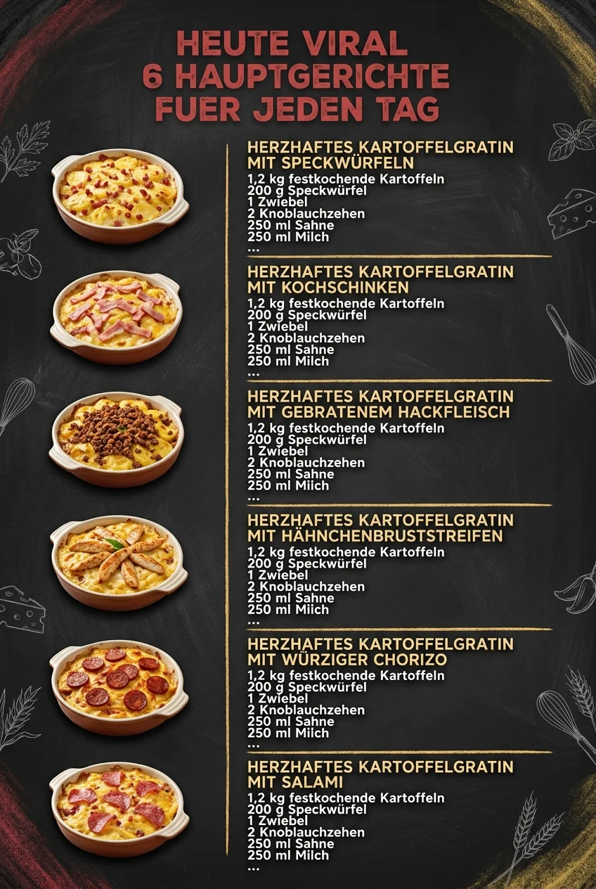 Heute viral 6 Hauptgerichte fuer jeden Tag