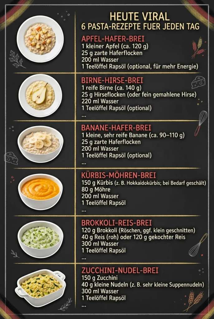 Heute viral 6 Pasta-Rezepte fuer jeden Tag