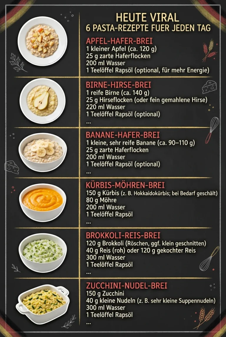 Heute viral 6 Pasta-Rezepte fuer jeden Tag
