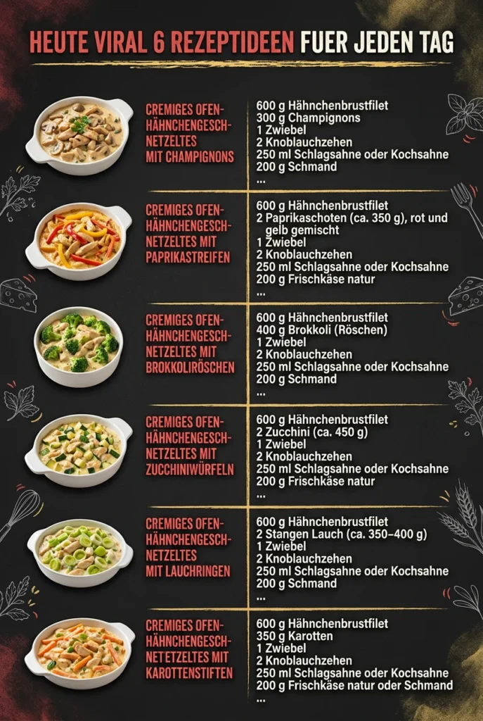 Heute viral 6 Rezeptideen fuer jeden Tag