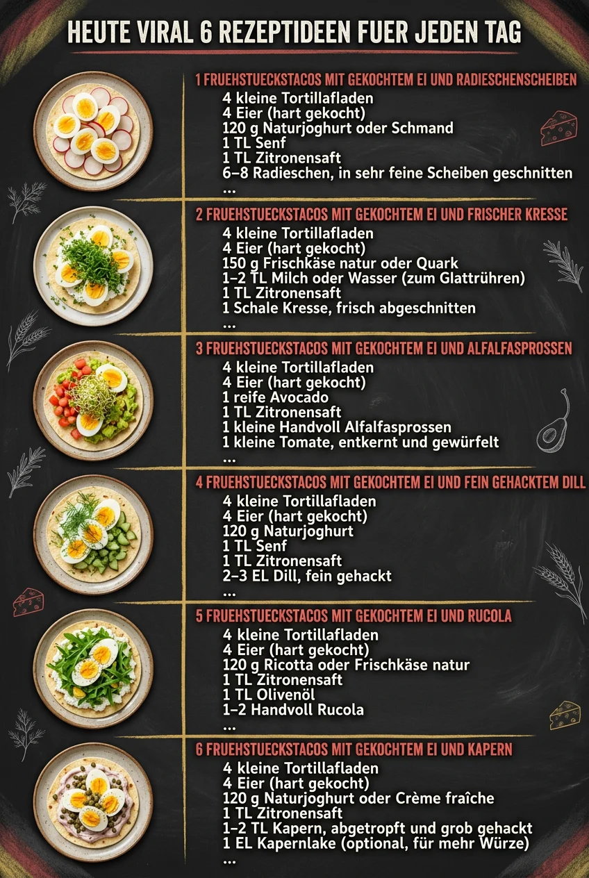 Heute viral 6 Rezeptideen fuer jeden Tag
