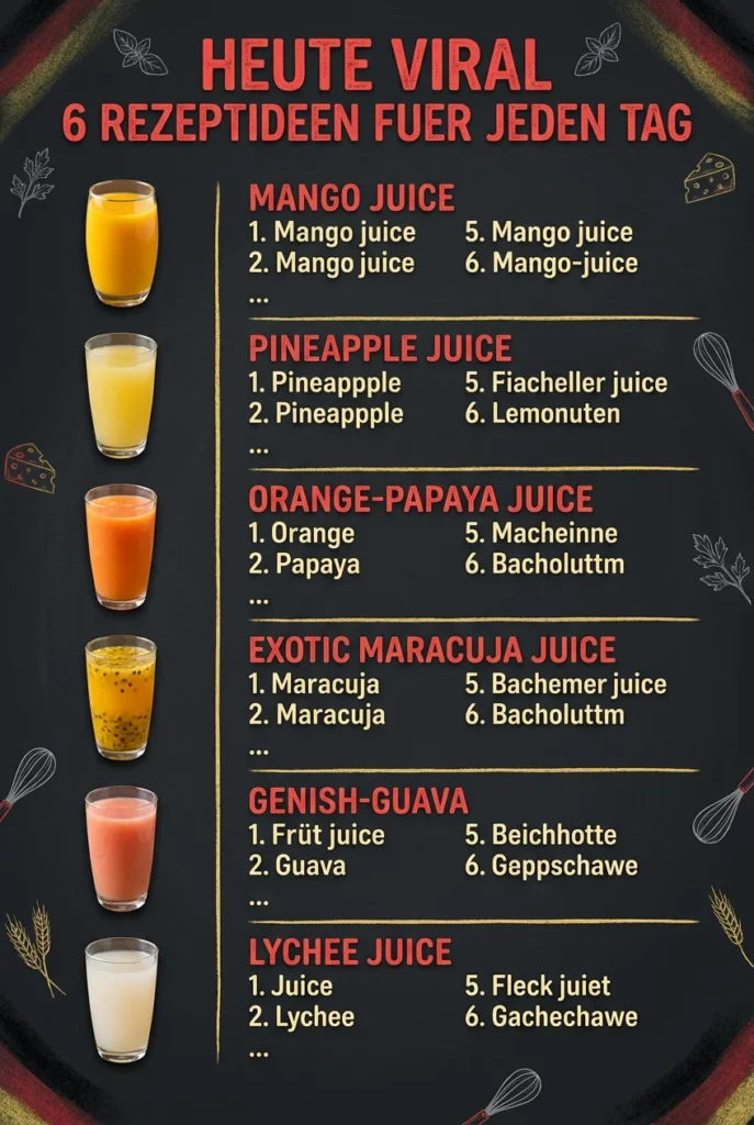 Heute viral 6 Rezeptideen fuer jeden Tag