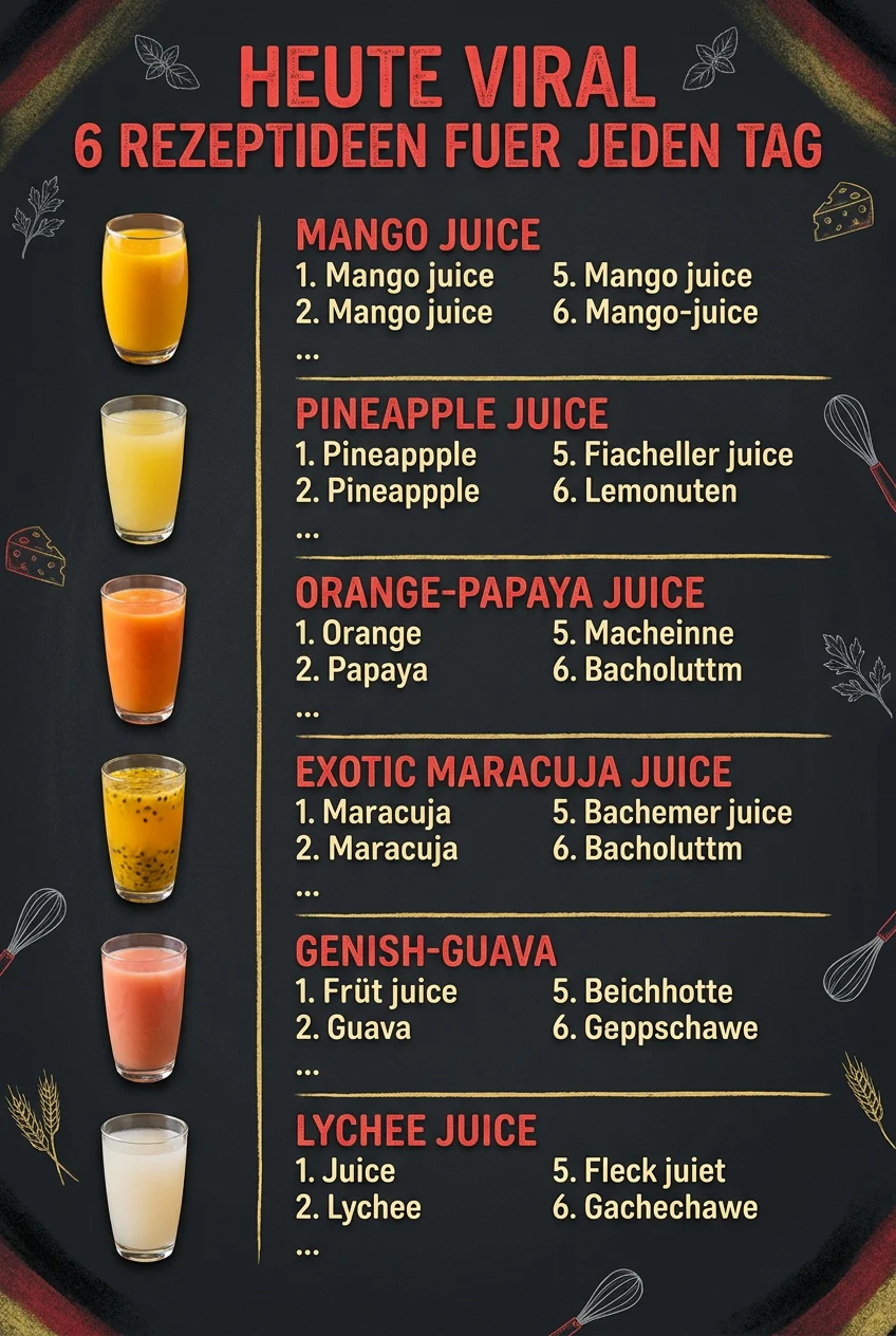 Heute viral 6 Rezeptideen fuer jeden Tag
