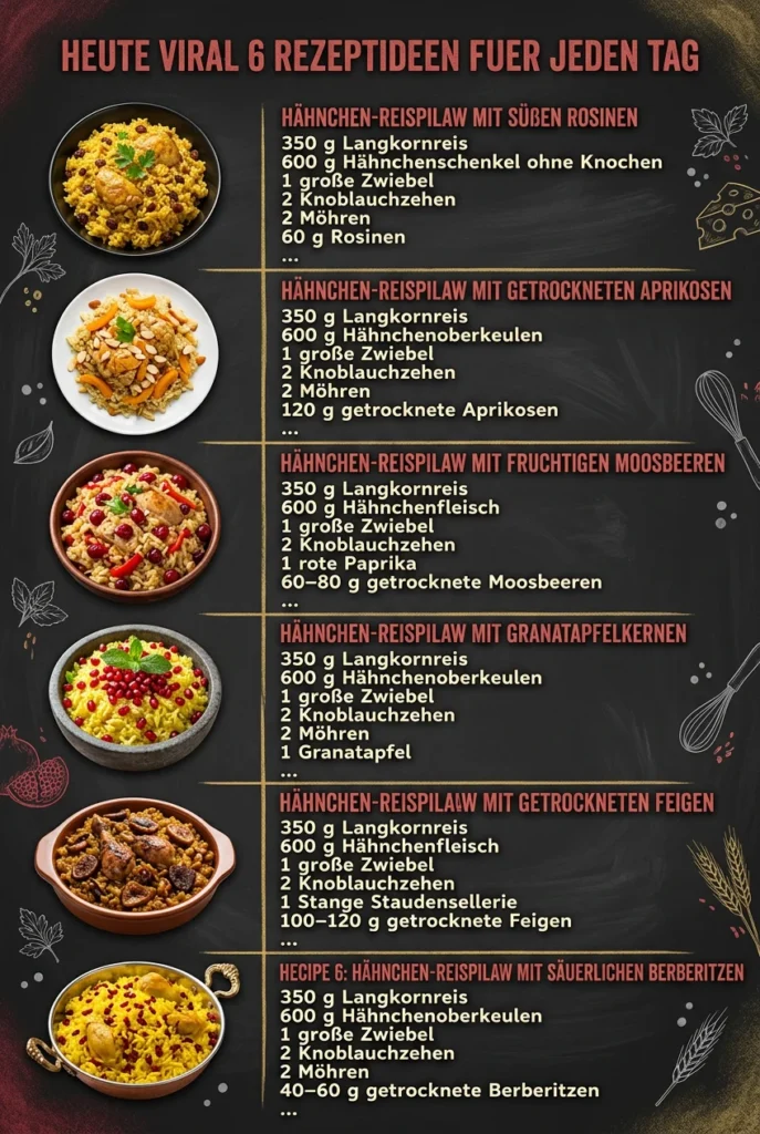 Heute viral 6 Rezeptideen fuer jeden Tag
