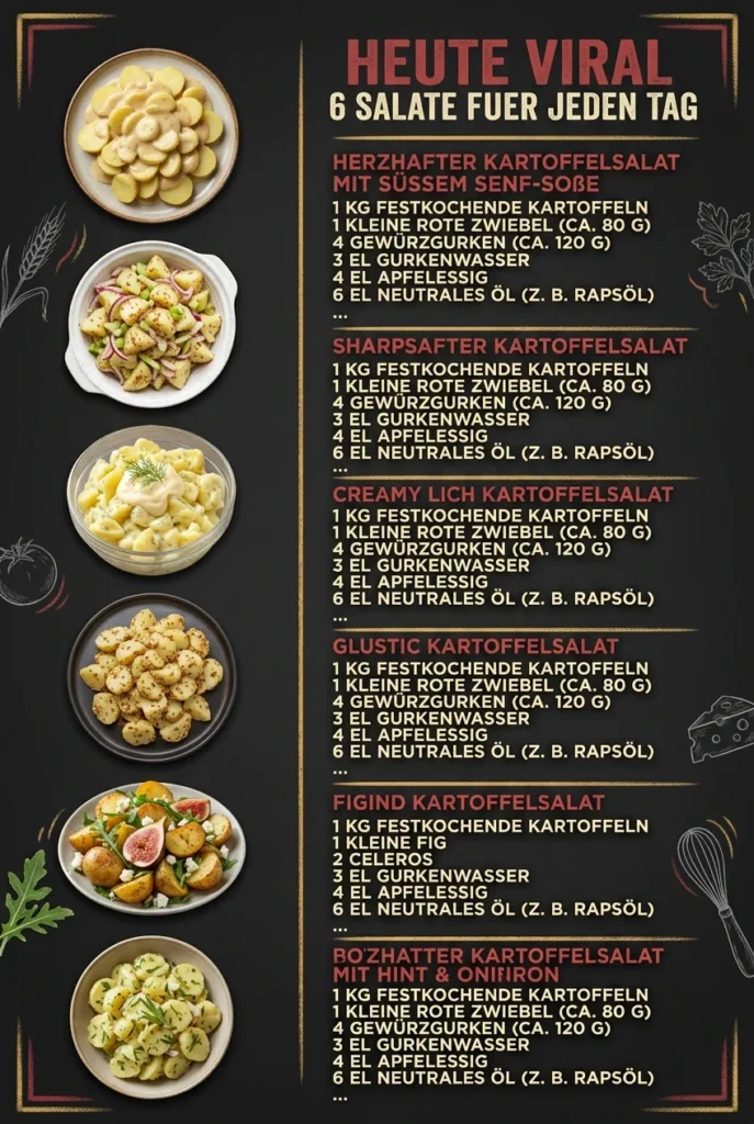 Heute viral 6 Salate fuer jeden Tag