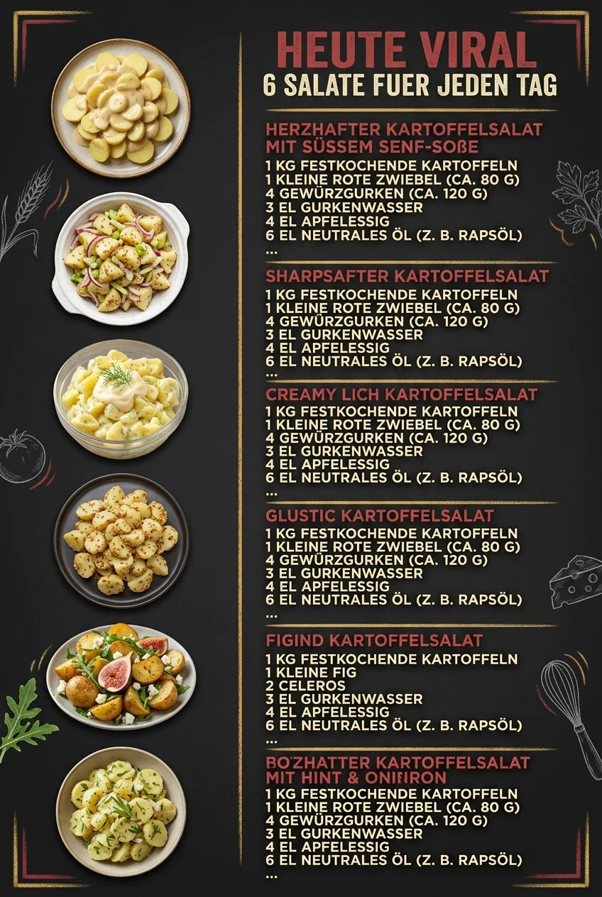 Heute viral 6 Salate fuer jeden Tag