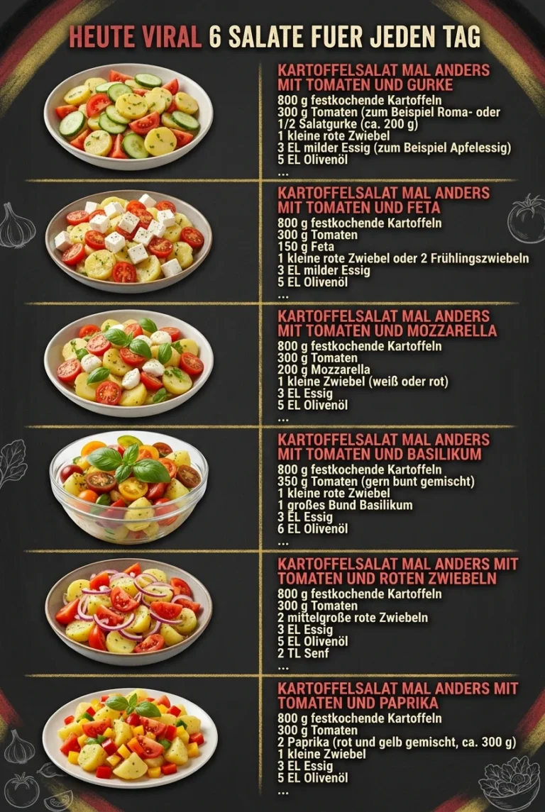 Heute viral 6 Salate fuer jeden Tag