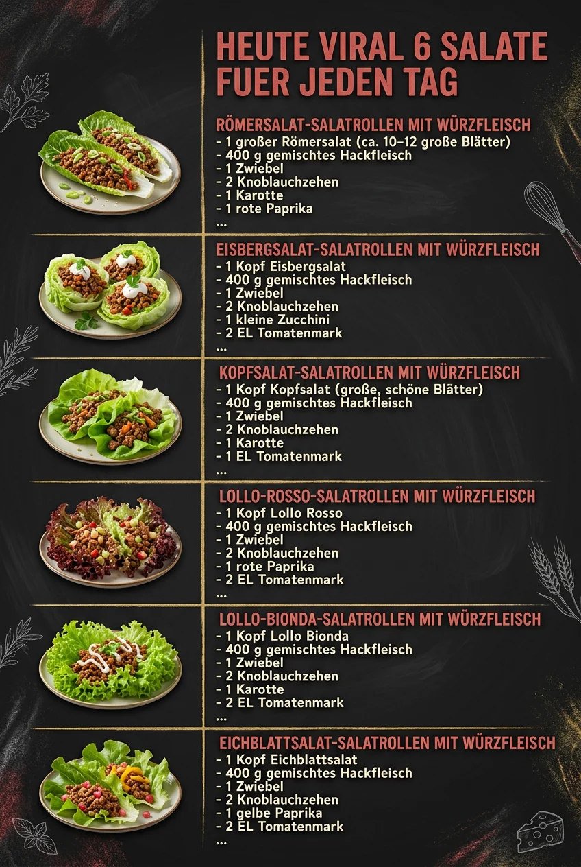 Heute viral 6 Salate fuer jeden Tag