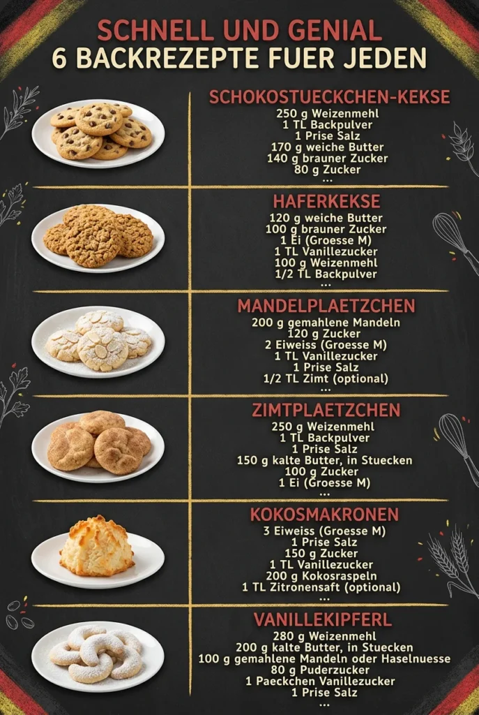Schnell und genial 6 Backrezepte fuer jeden