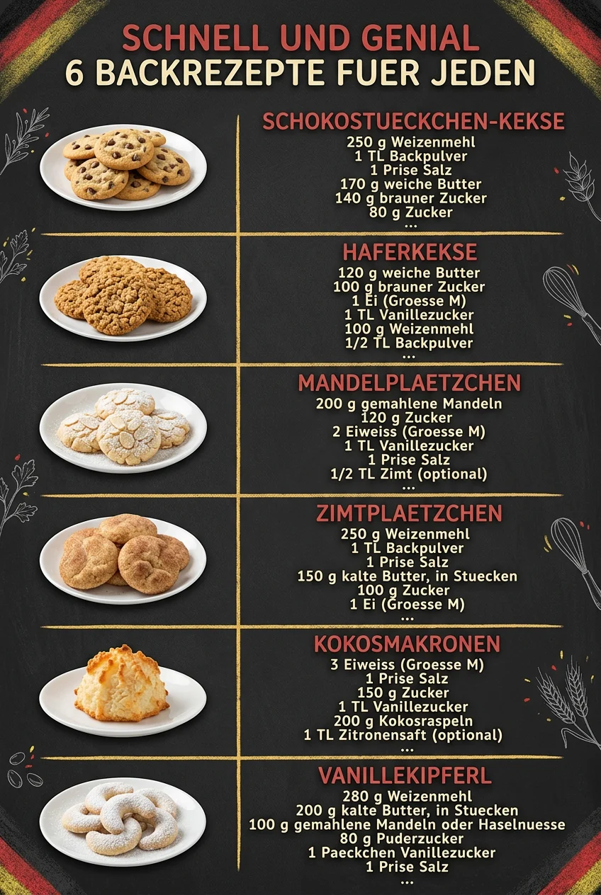Schnell und genial 6 Backrezepte fuer jeden