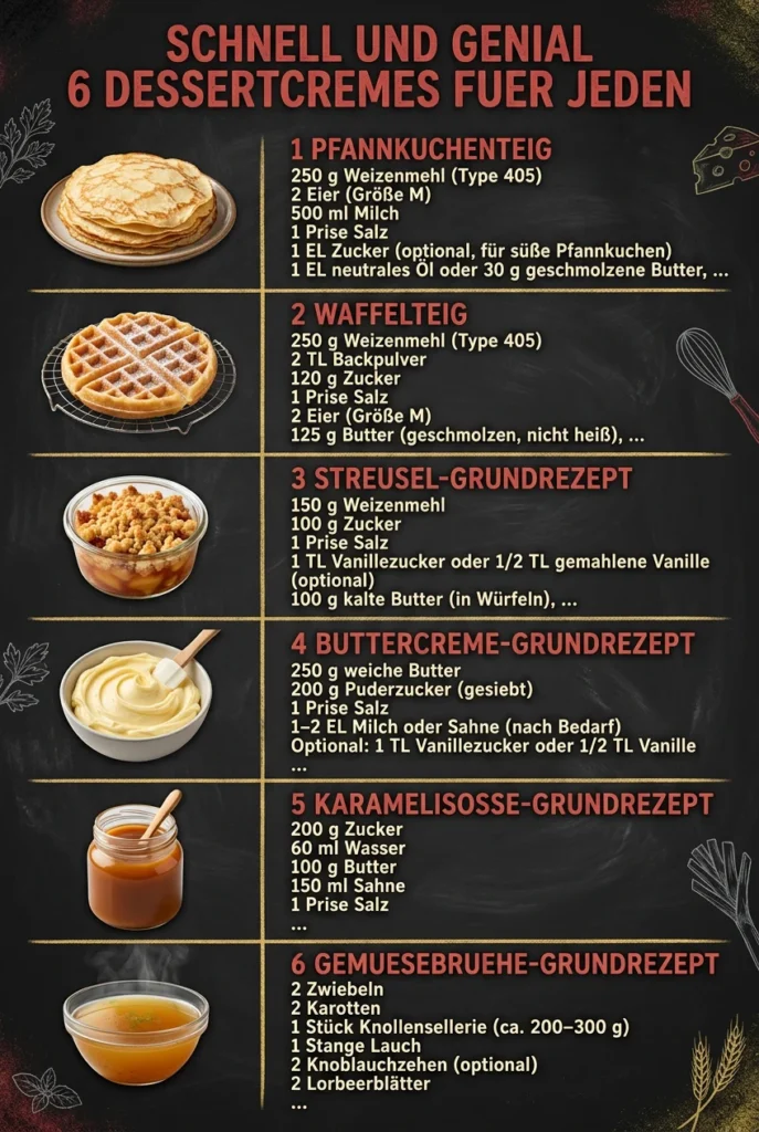 Schnell und genial 6 Dessertcremes fuer jeden