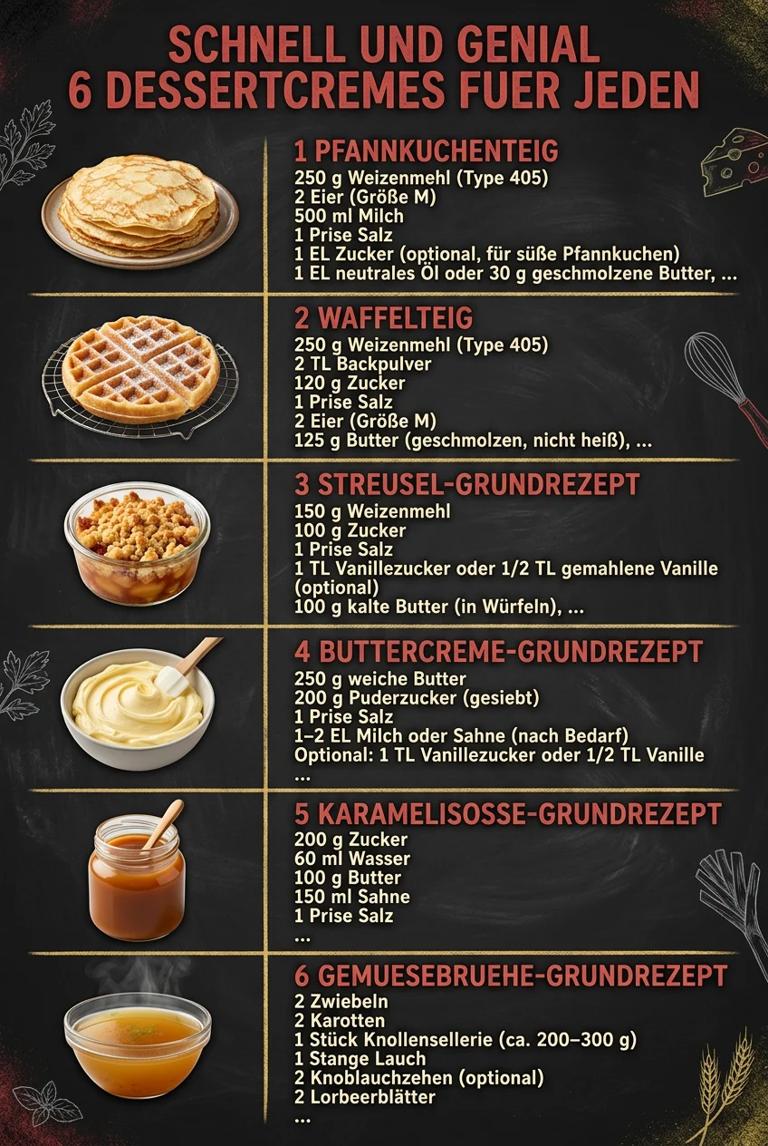 Schnell und genial 6 Dessertcremes fuer jeden