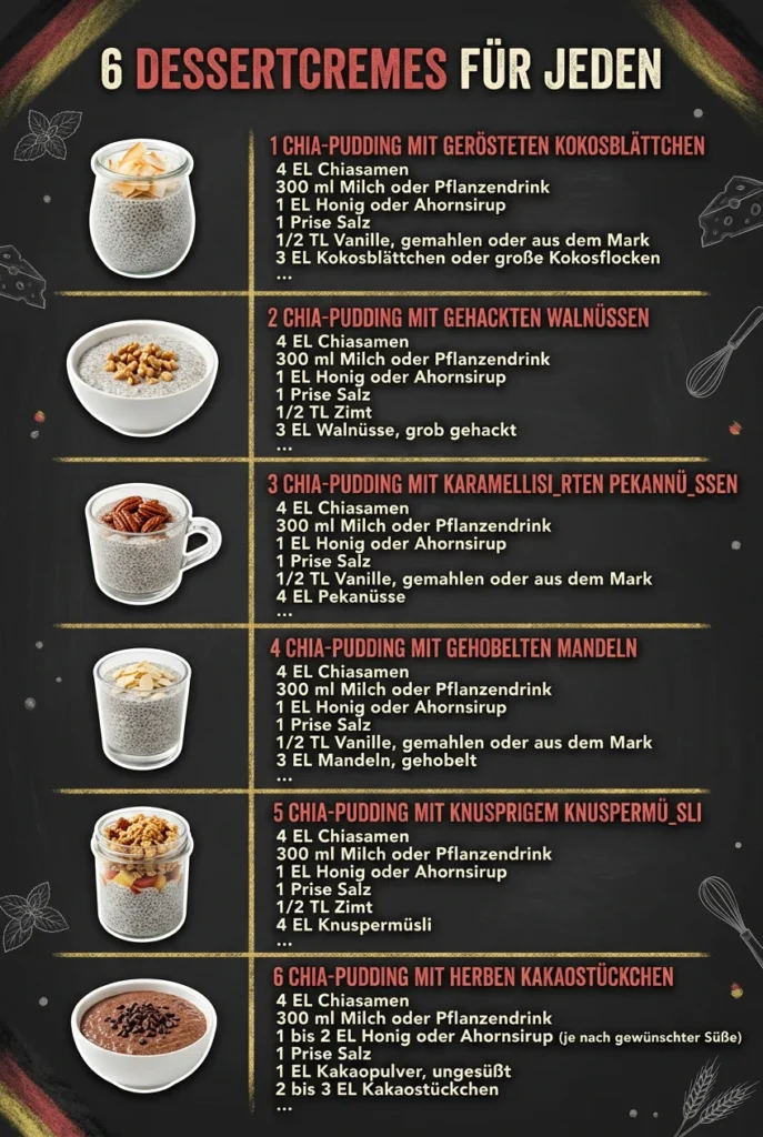 Schnell und genial 6 Dessertcremes fuer jeden