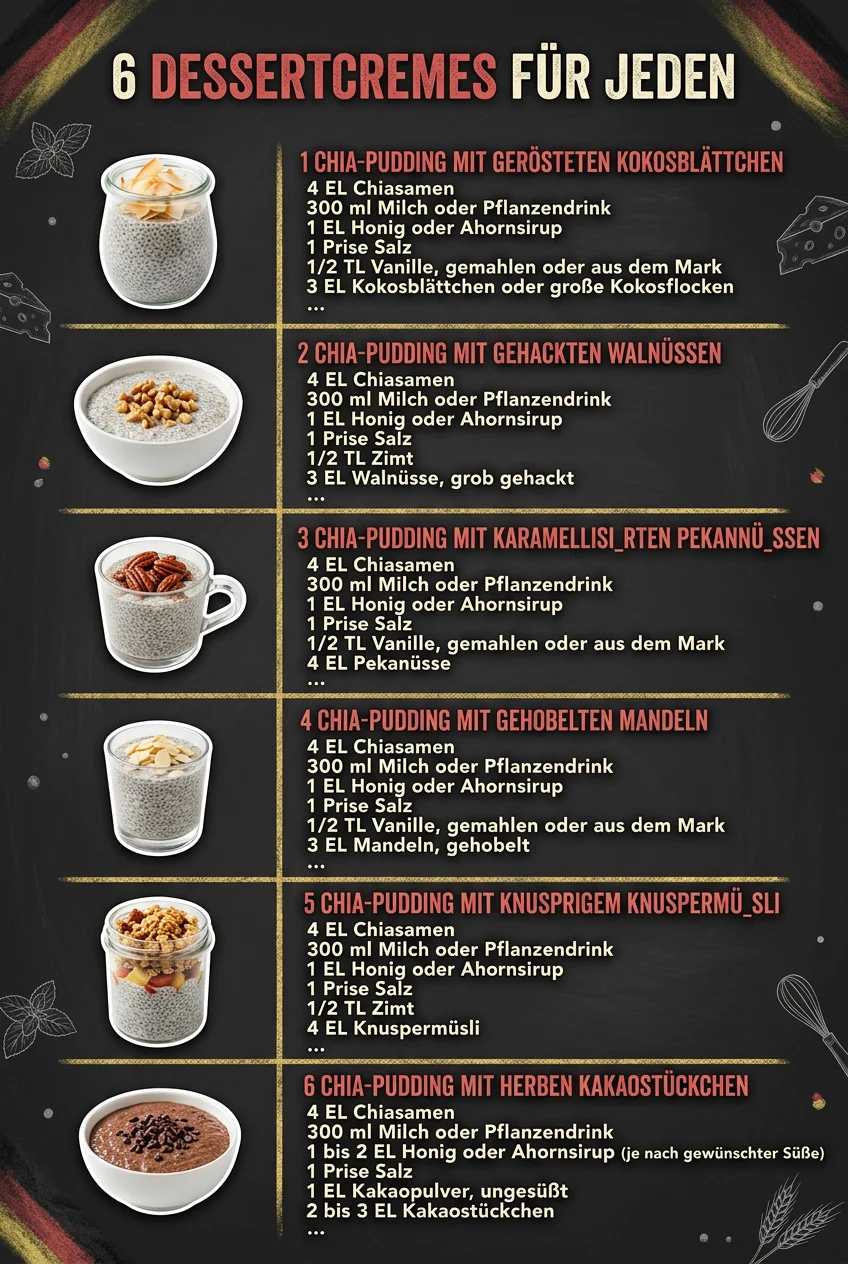 Schnell und genial 6 Dessertcremes fuer jeden