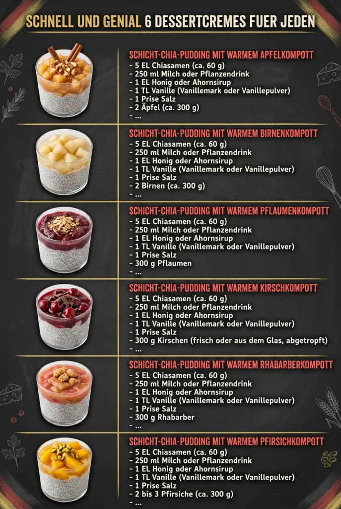 Schnell und genial 6 Dessertcremes fuer jeden