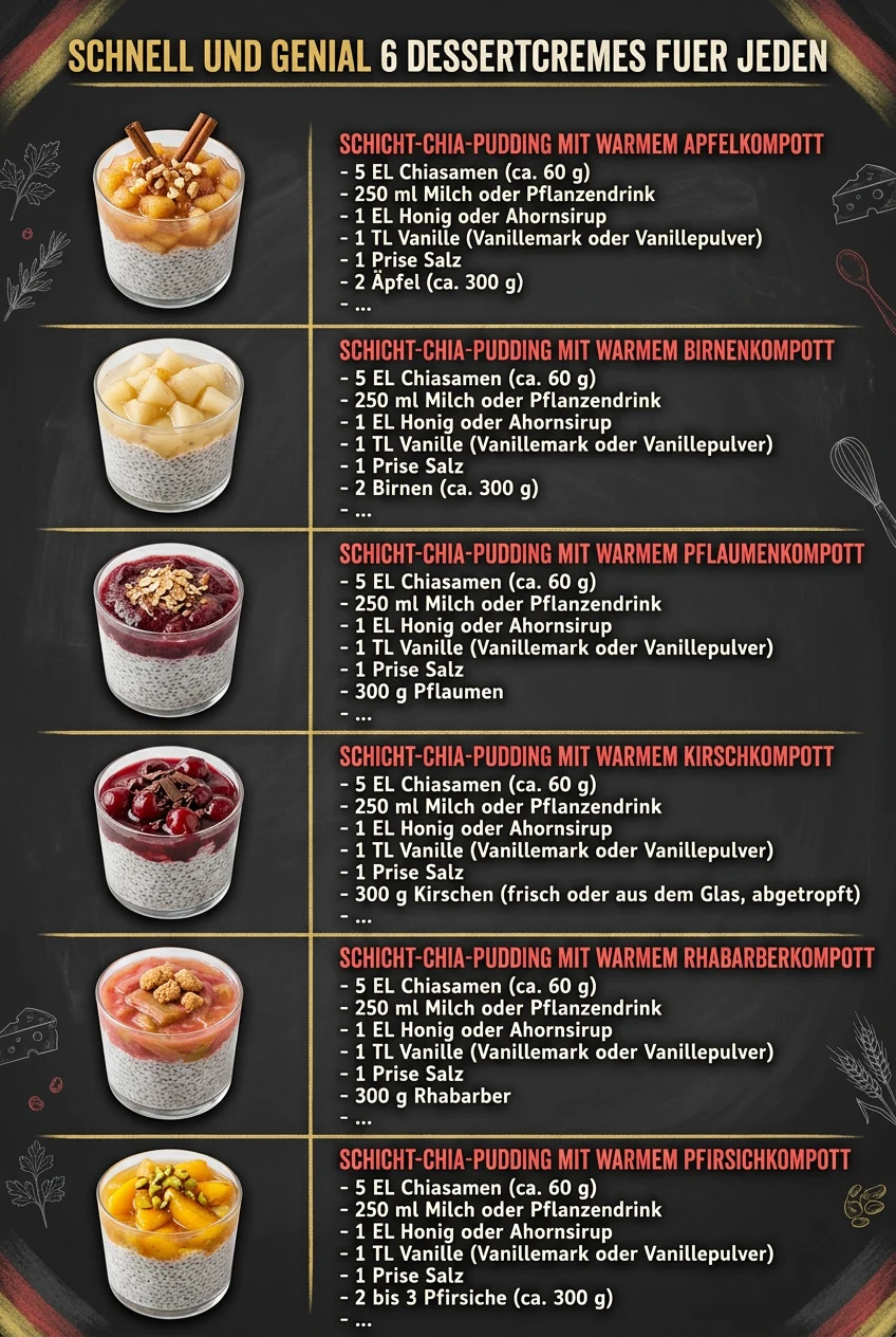 Schnell und genial 6 Dessertcremes fuer jeden