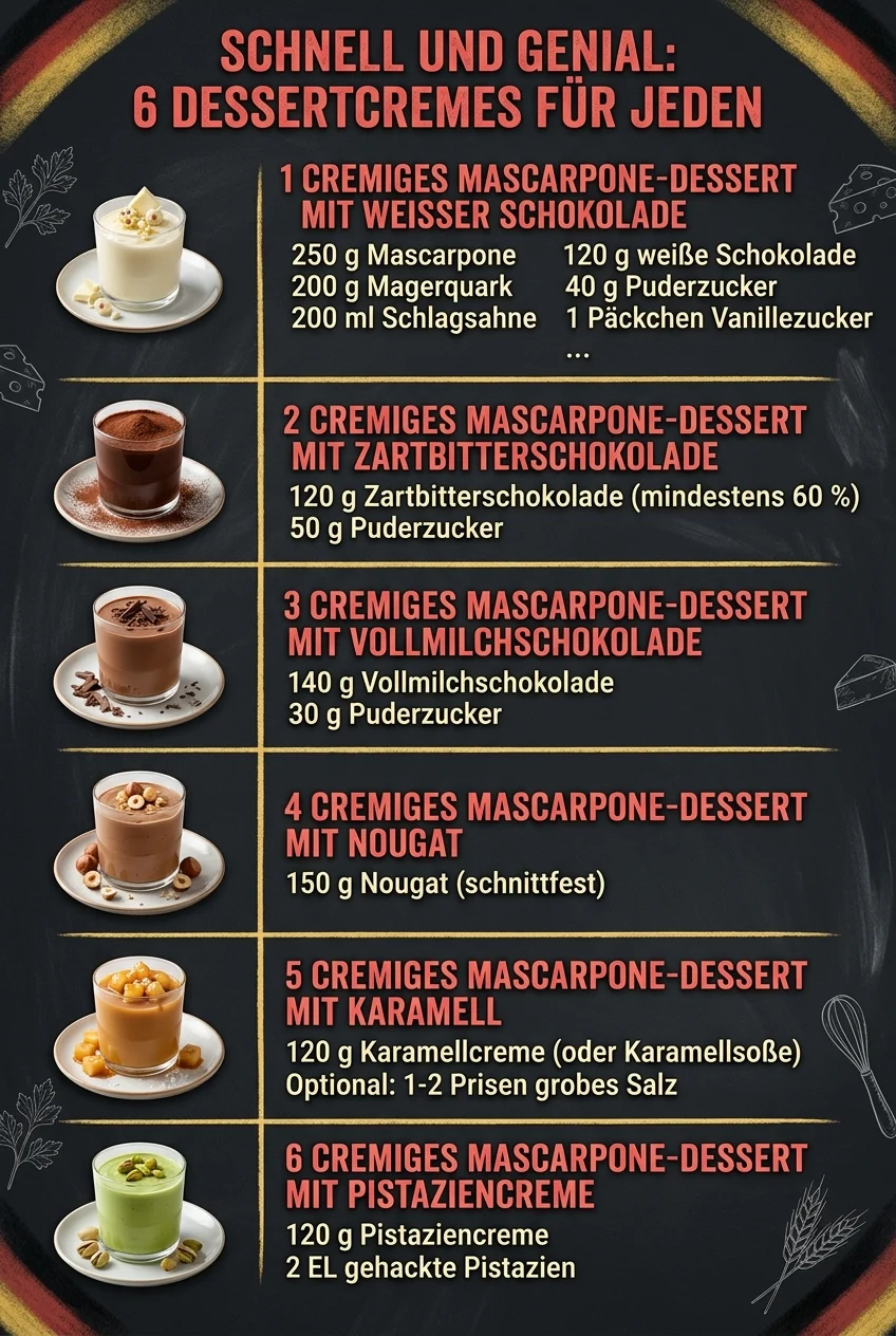Schnell und genial 6 Dessertcremes fuer jeden
