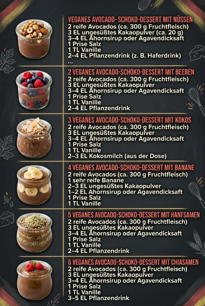 Schnell und genial 6 Dessertcremes fuer jeden