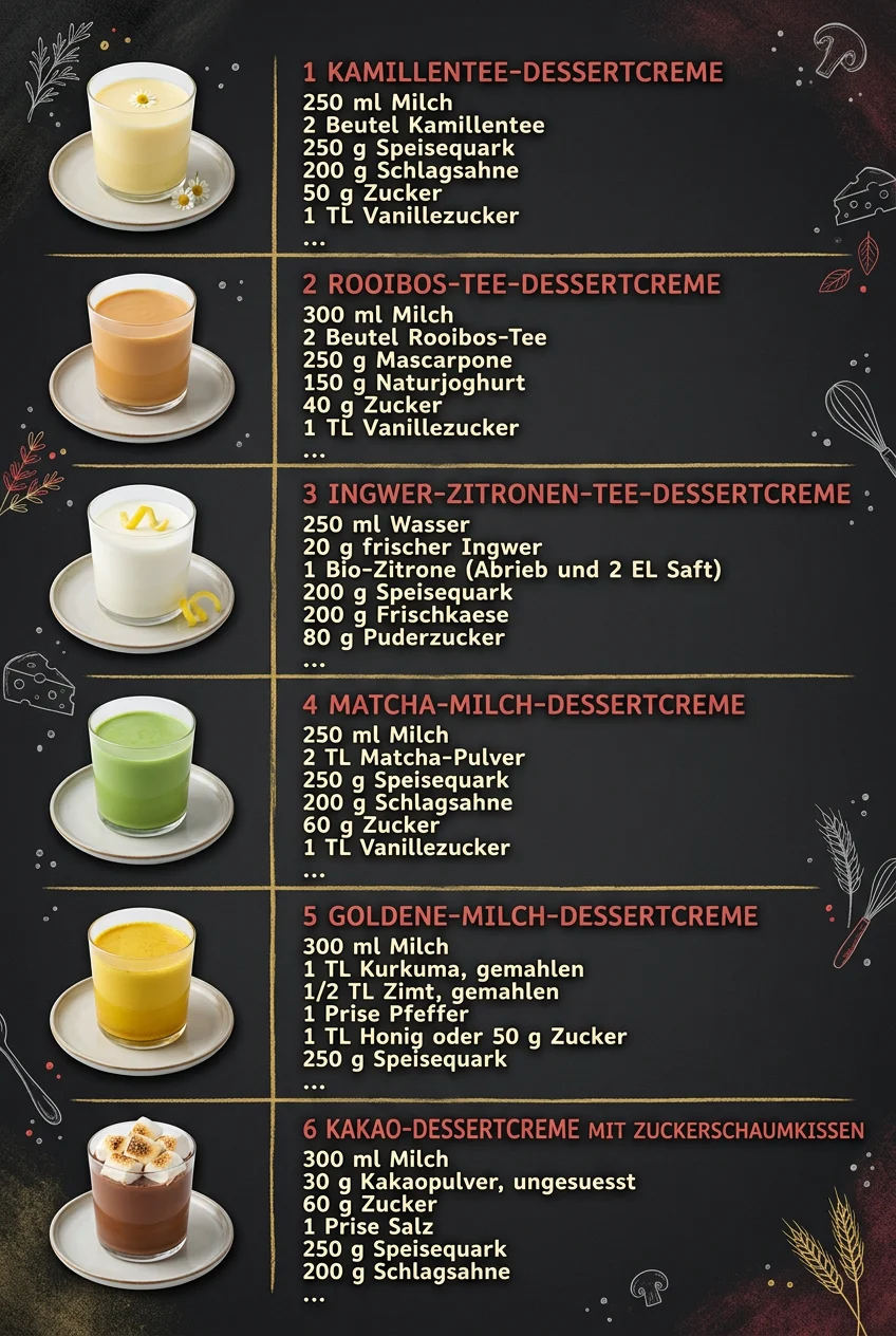 Schnell und genial 6 Dessertcremes fuer jeden