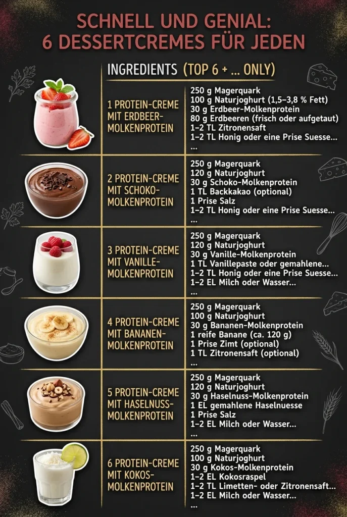 Schnell und genial 6 Dessertcremes fuer jeden