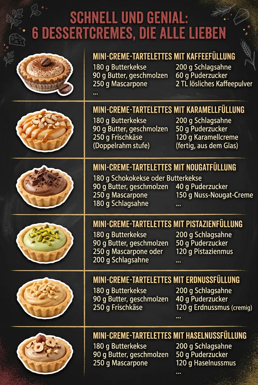 Schnell und genial 6 Dessertcremes fuer jeden
