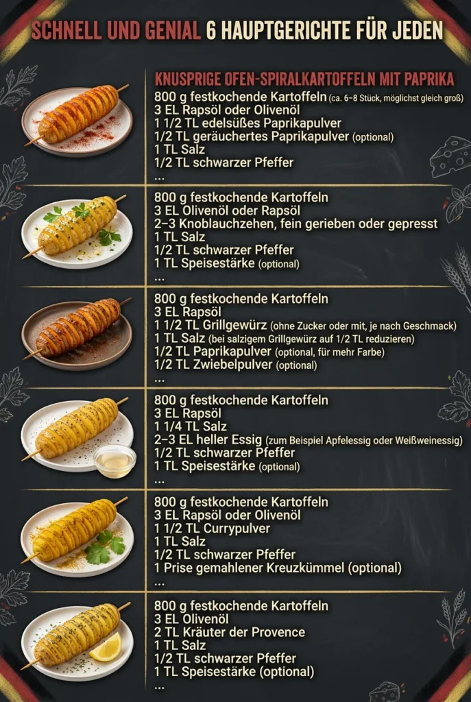 Schnell und genial 6 Hauptgerichte fuer jeden