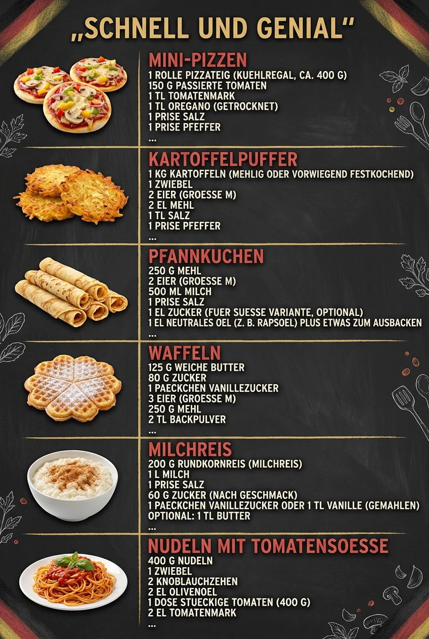 Schnell und genial 6 Pasta-Rezepte fuer jeden