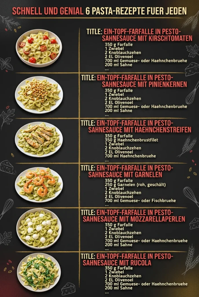 Schnell und genial 6 Pasta-Rezepte fuer jeden