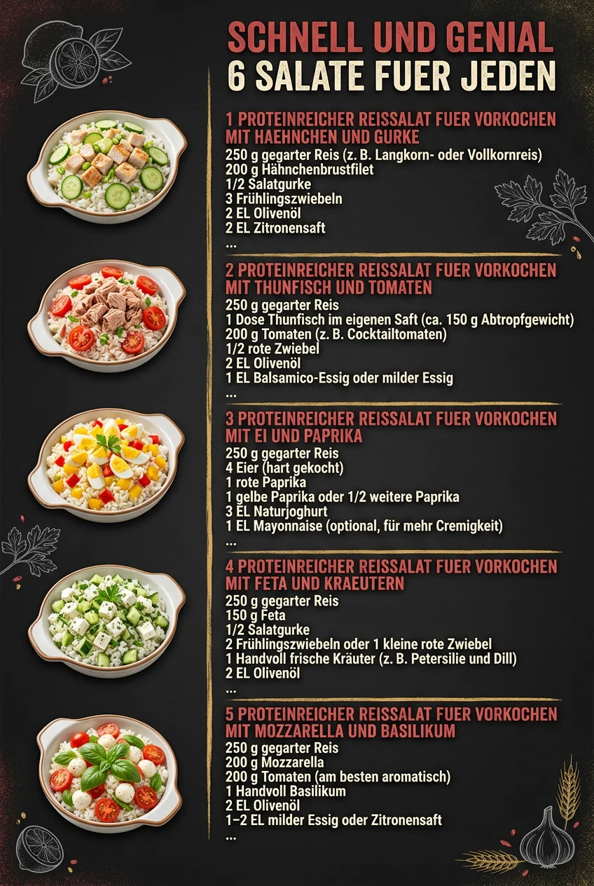 Schnell und genial 6 Salate fuer jeden