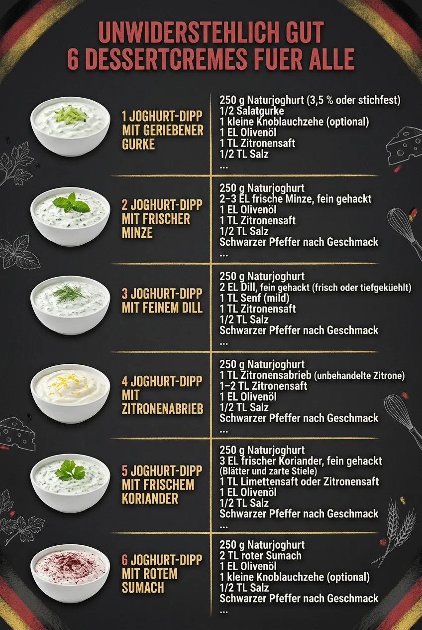 Unwiderstehlich gut 6 Dessertcremes fuer alle