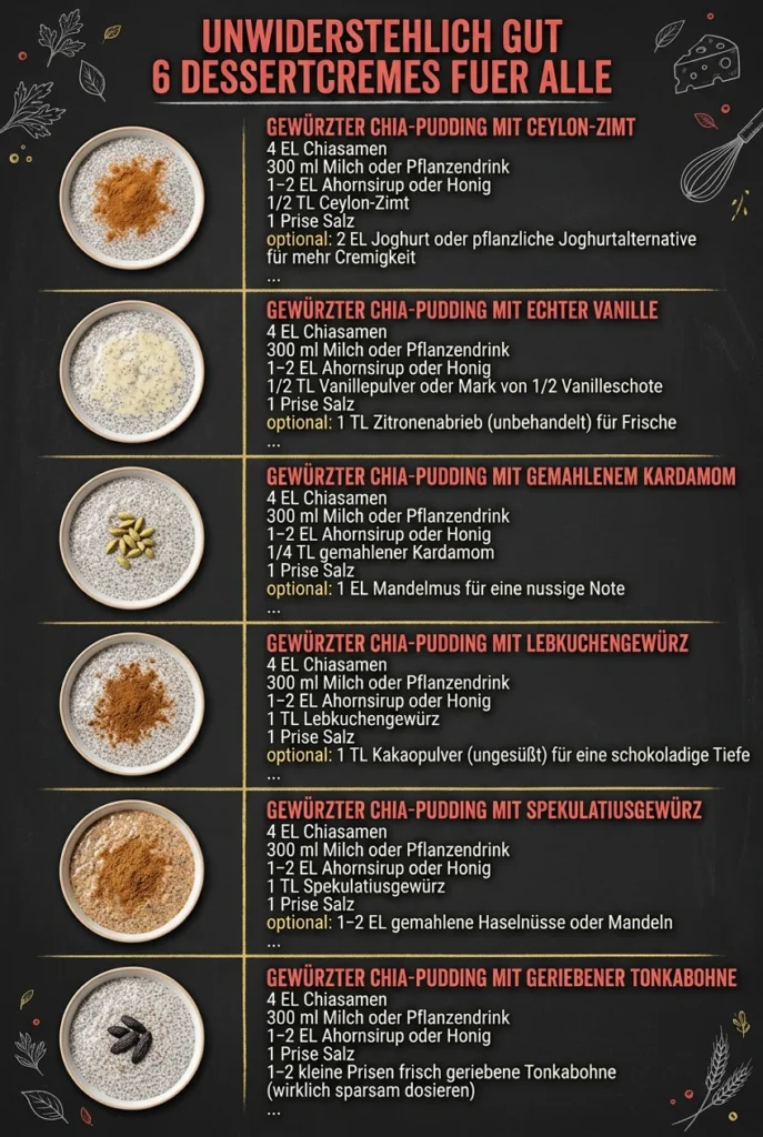 Unwiderstehlich gut 6 Dessertcremes fuer alle