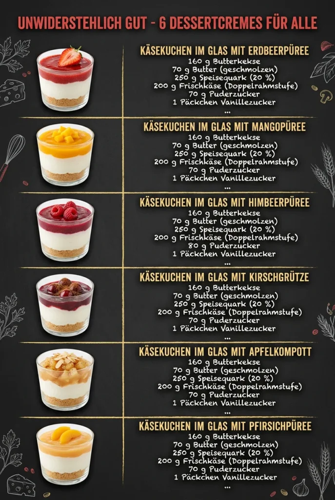 Unwiderstehlich gut 6 Dessertcremes fuer alle