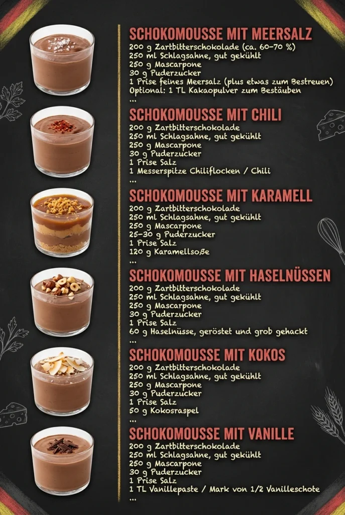 Unwiderstehlich gut 6 Dessertcremes fuer alle