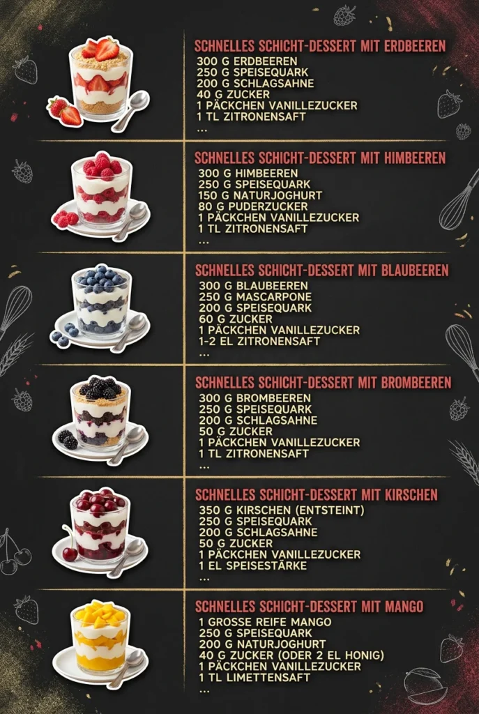 Unwiderstehlich gut 6 Dessertcremes fuer alle