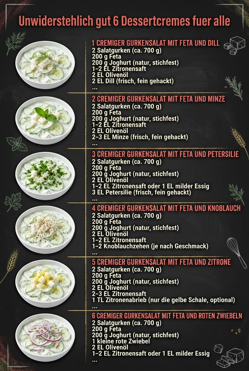 Unwiderstehlich gut 6 Dessertcremes fuer alle