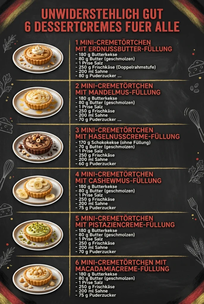 Unwiderstehlich gut 6 Dessertcremes fuer alle