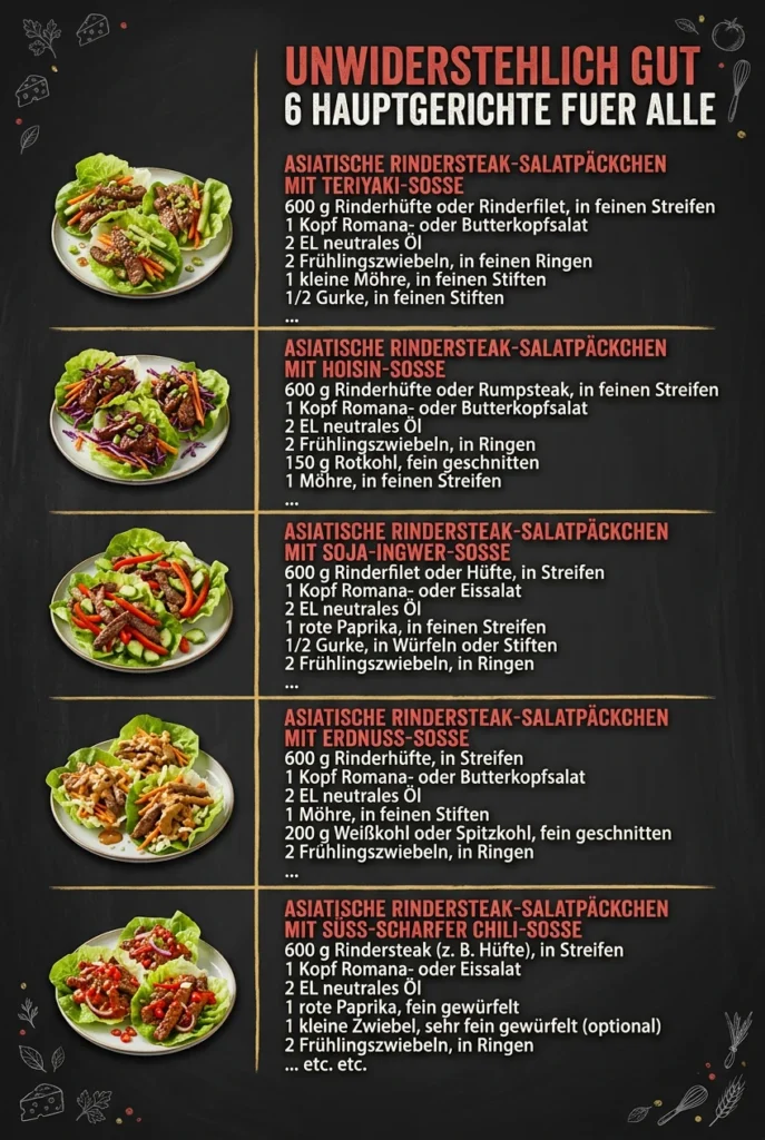 Unwiderstehlich gut 6 Hauptgerichte fuer alle