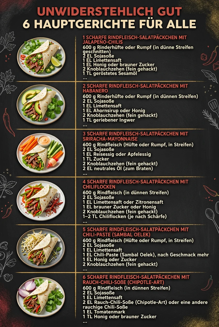 Unwiderstehlich gut 6 Hauptgerichte fuer alle